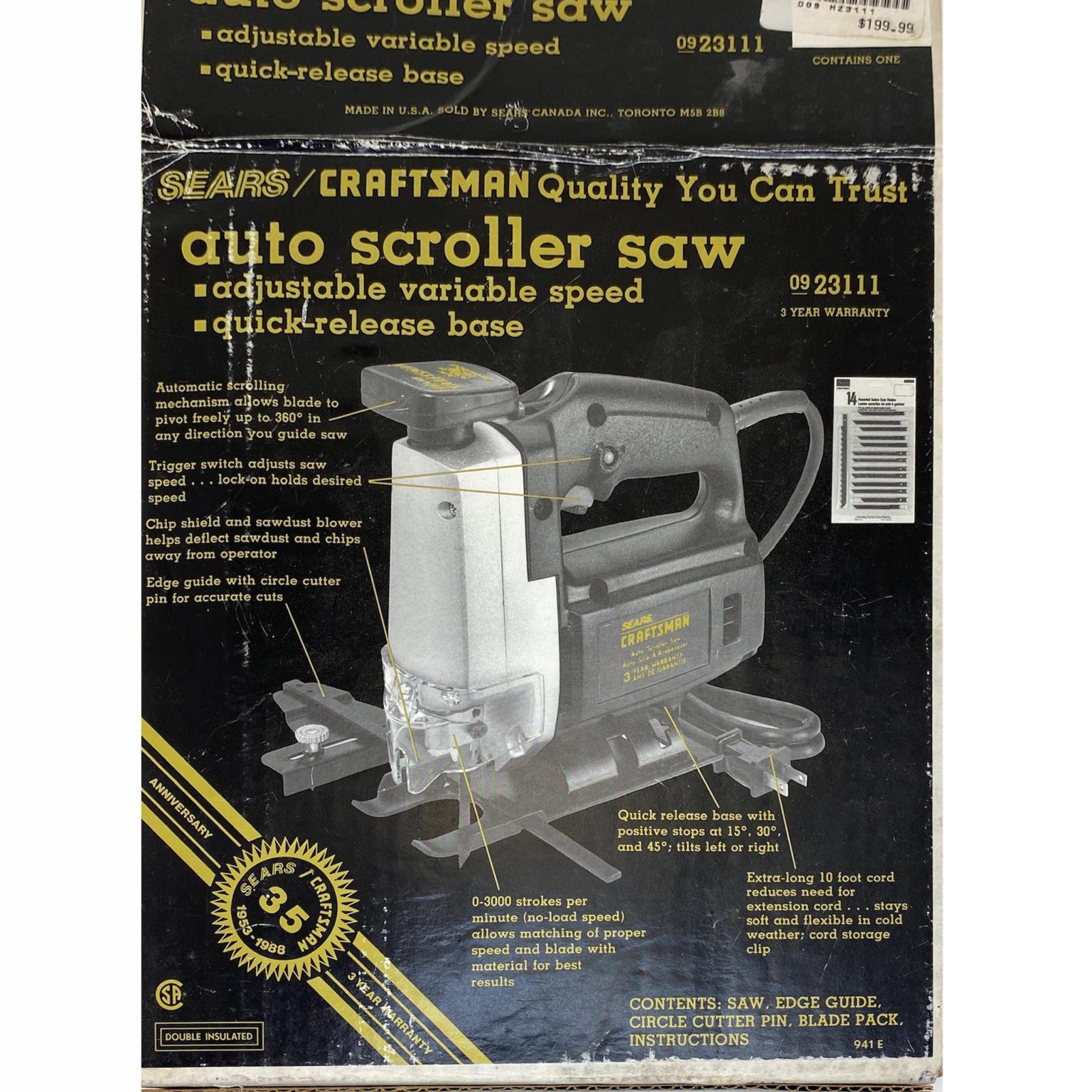 Craftsman Auto Scroller Saw OTL store