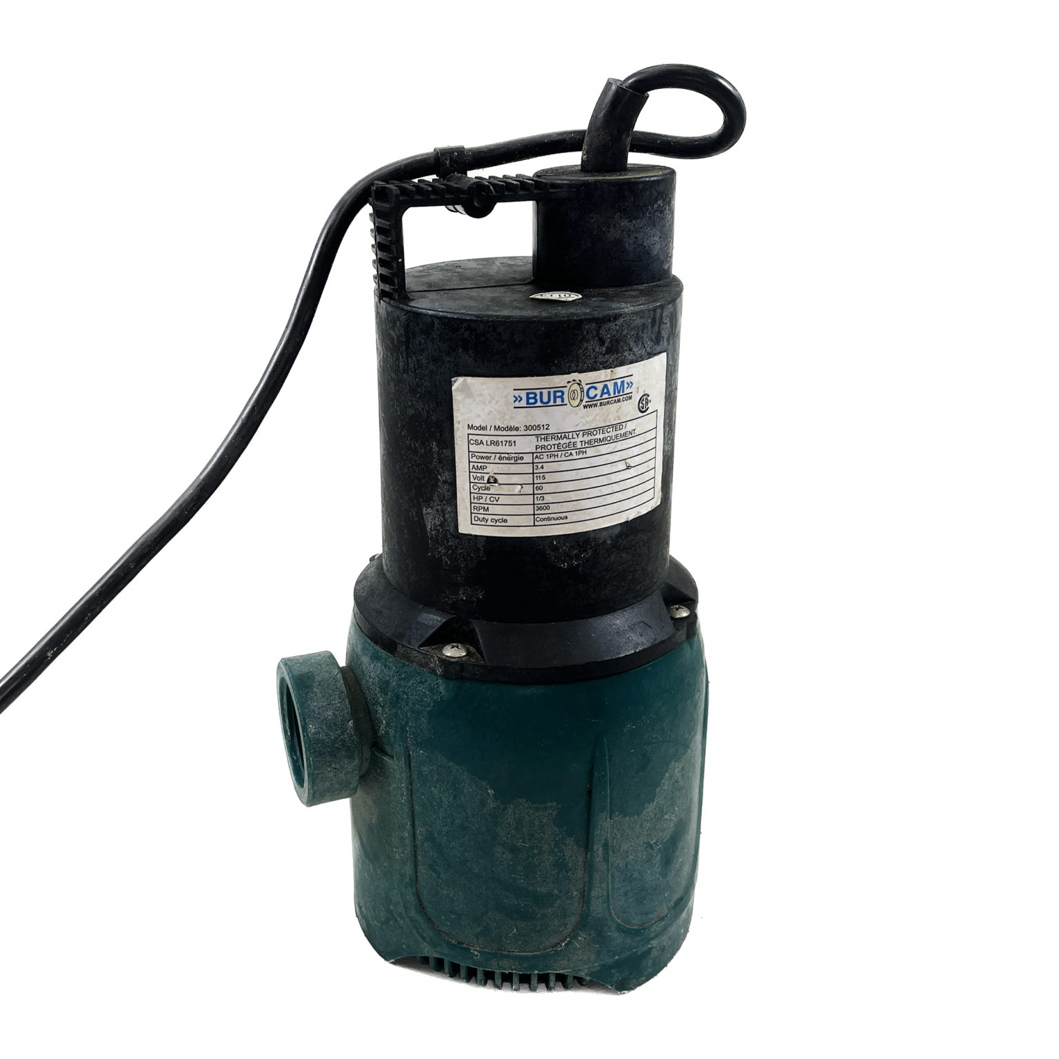 Burcam Submersible Pump OTL store