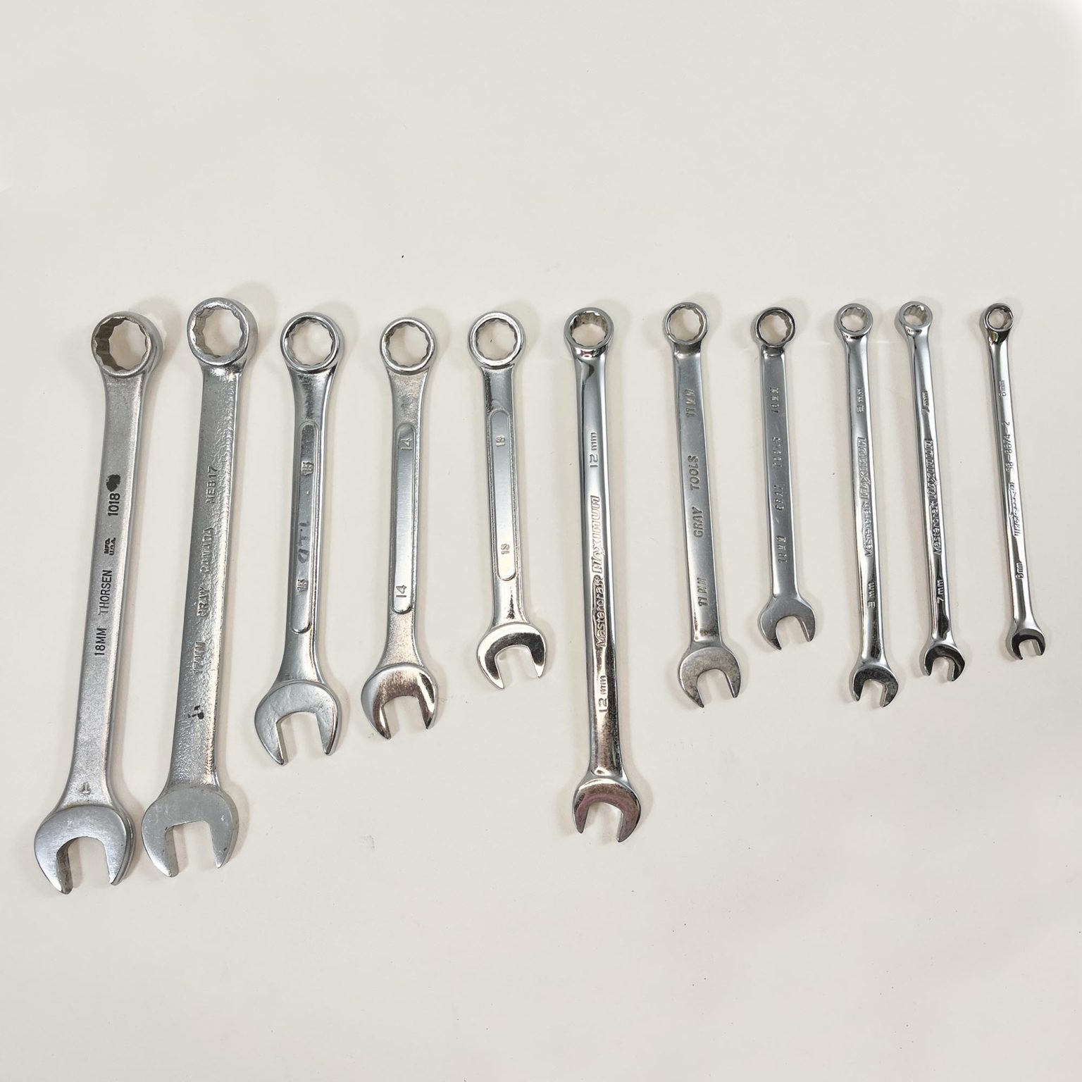 11pc Metric Combination Wrench Set OTL store