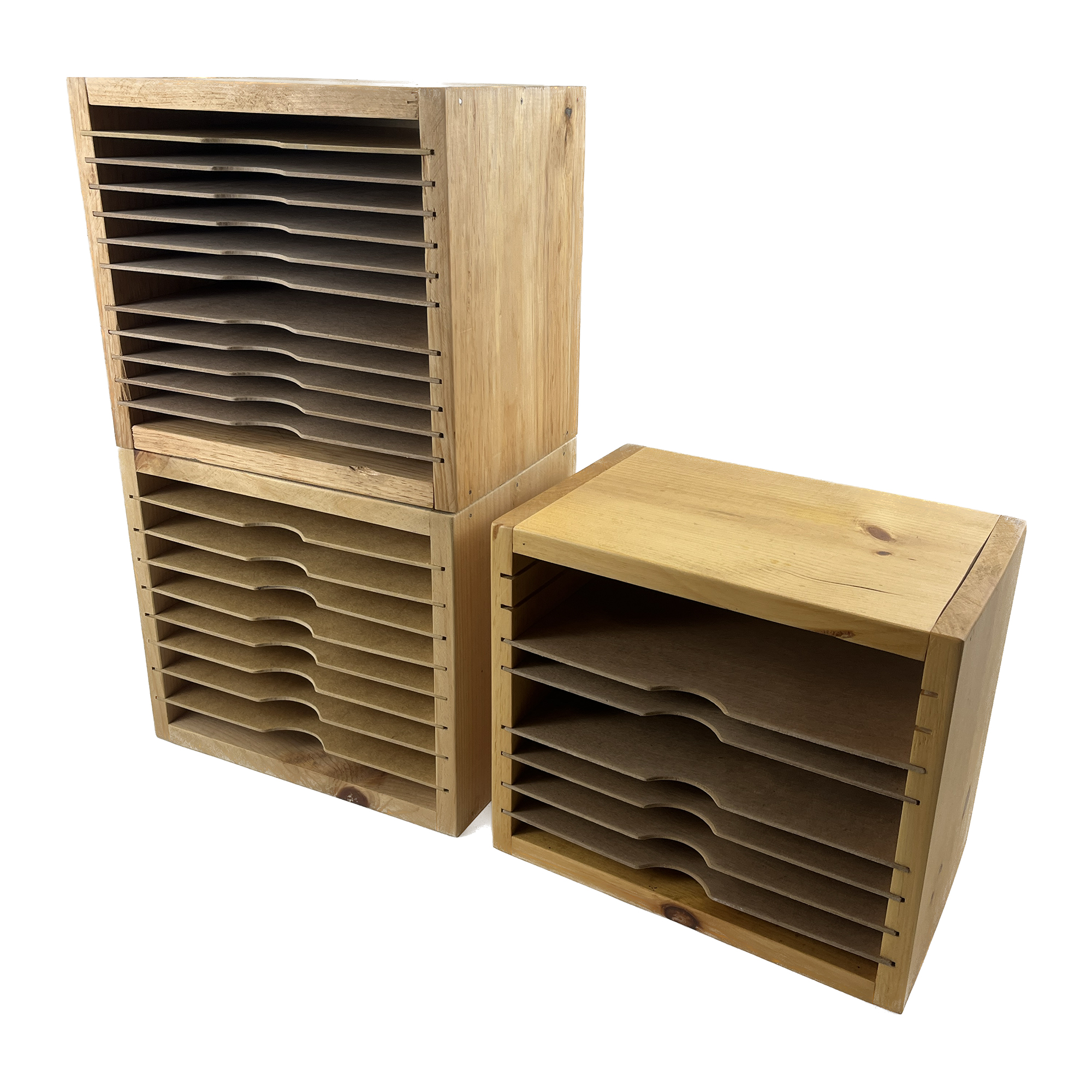 Sandpaper Storage Shelves