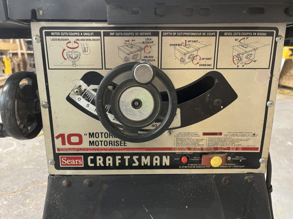 Craftsman 10" Table Saw - Image 2