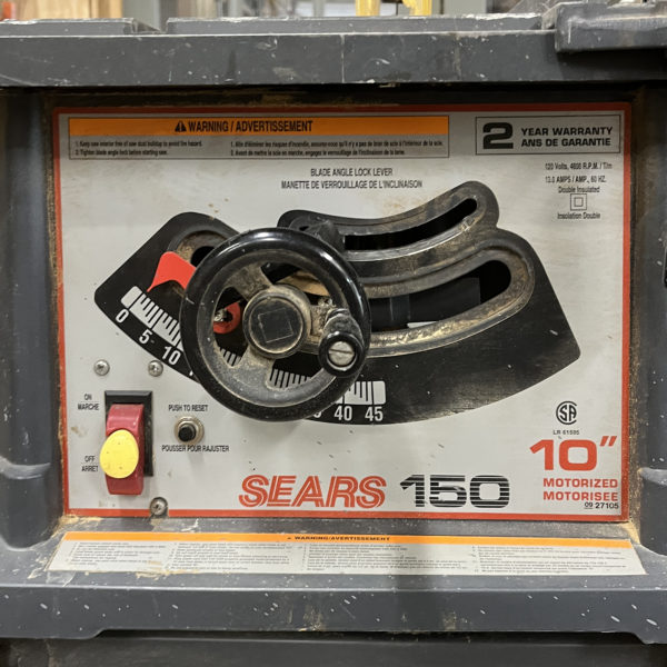 Sears 10" Table Saw - Image 2
