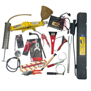 Bundle of Assorted Car Tools and Accessories