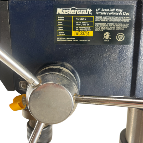 Mastercraft 12" Drill Press - Image 2