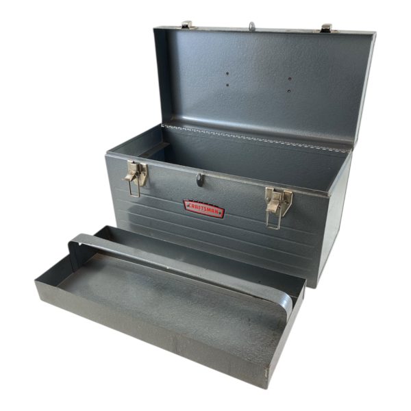 Vintage Craftsman Metal Tool Box - Image 2