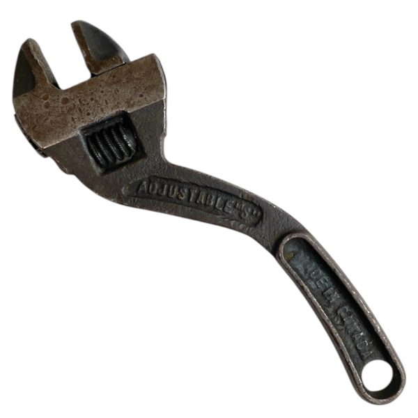 Vintage Gray 1912 Adjustable "S" Wrench - Image 2