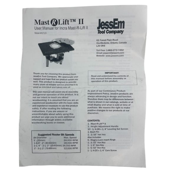 JessEm / INCRA Mast-R-Lift II - Image 4