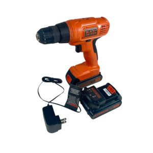 Black & Decker 20V Cordless Drill (Battery and Charger Included)