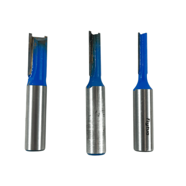 Flytuo 3pc Straight Cut Router Bit Set