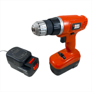 Black & Decker 18V Cordless Drill (Batteries, Charger, Carrying Case Included)