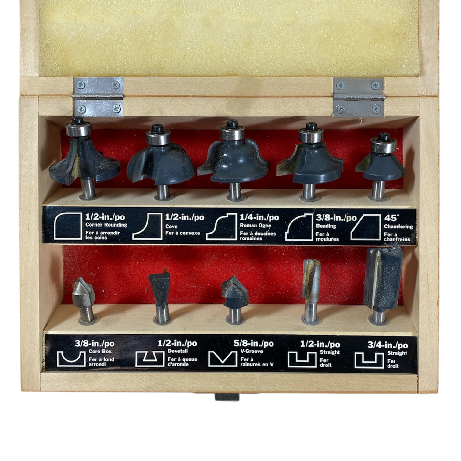 Craftsman 10 pc Router Bit Set