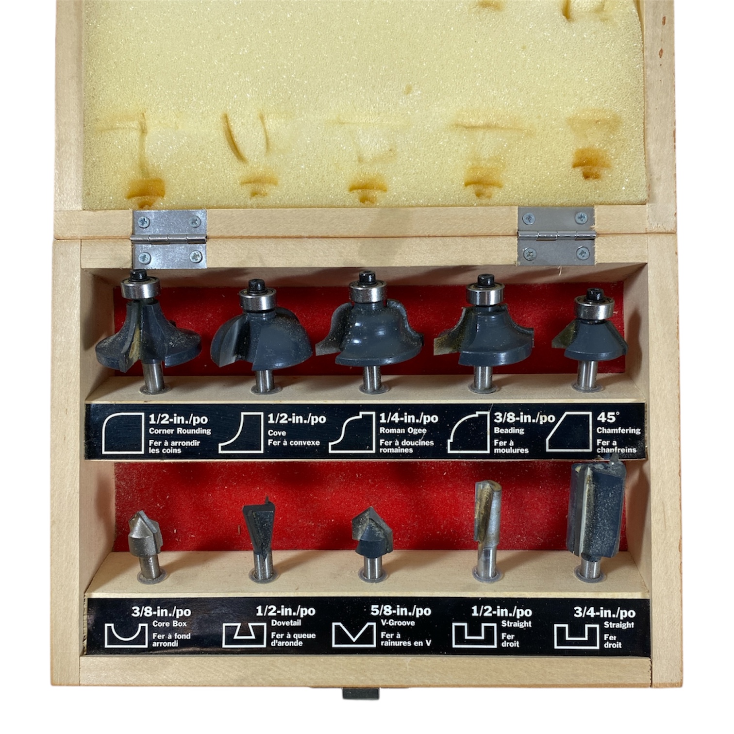 Craftsman 10 pc Router Bit Set