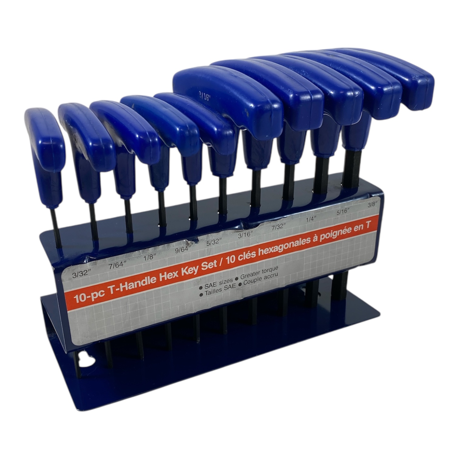 10-pc T-Handle Hex Key Set